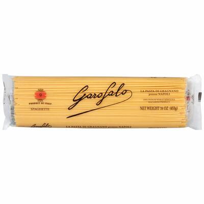 Spaghetti n.9 GAROFALO - Pasta di Gragnano IGP - trafilata al bronzo - z tvrdé pšenice - doba vaření 10 minut - 500 g