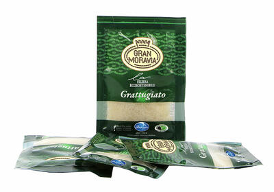 Sýr Gran MORAVIA -podobný Parmezánu - grattugiato (strouhaný) 60 g