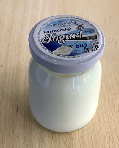 Jogurt bílý ve skle - 200 g