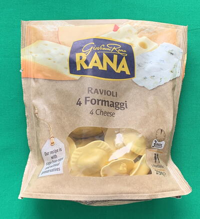 Ravioli plněné 4 druhy sýra - 250 g