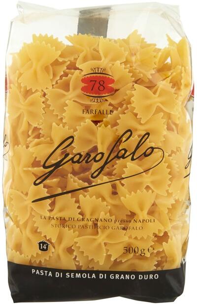 Farfalle n.78 GAROFALO - z tvrdé pšenice - doba vaření 14 minut - 500 g