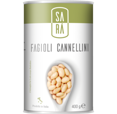 Cannellini - bílé fazole ve slaném nálevu - 400 g