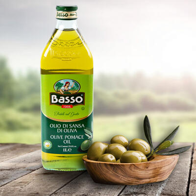 Olej olivový ze zbytků oliv - Sansa - BASSO 1 l