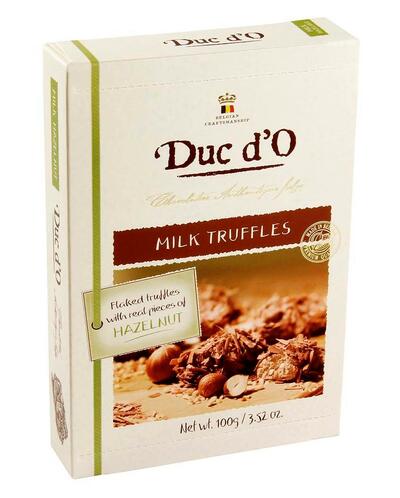 Lanýže z mléčné čokolády s lísk. oříšky - 100 g - DUC D'O